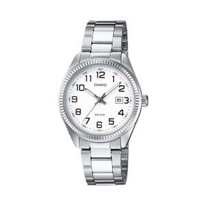 Casio Women’s White Dial Stainless Steel Bracelet Watch – LTP-1302D-7BV